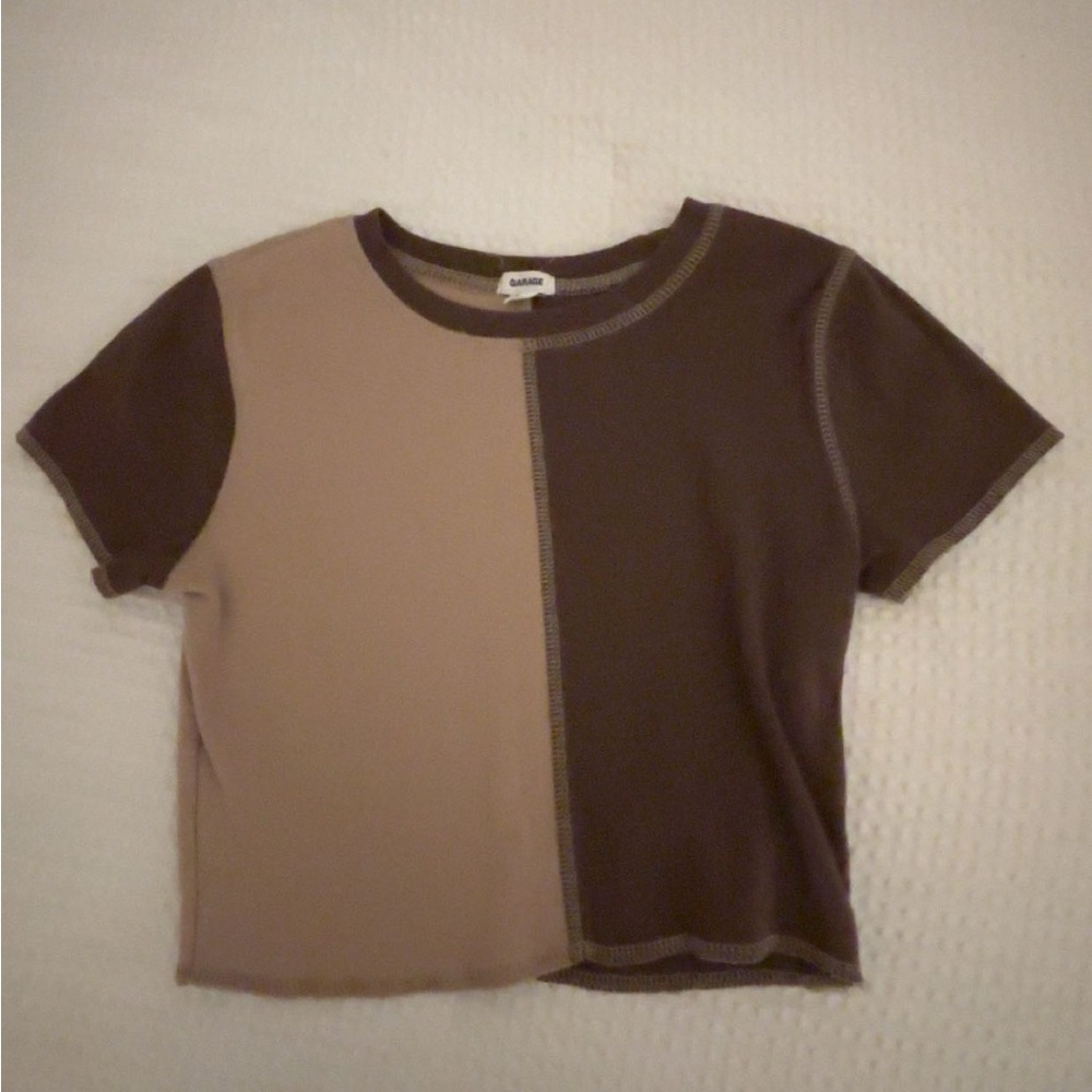 Garage Brown and Tan Tee